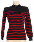 Preview: woman seamansweater marine/cerise (dark blue/cherry red)