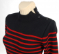 Preview: woman seamansweater marine/cerise (dark blue/cherry red)