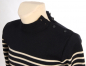 Preview: man seamansweater marine/ercu (dark blue/white beige)