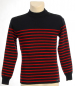 Preview: man seamansweater marine/cerise (dark blue/cherry red)