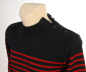 Preview: man seamansweater marine/cerise (dark blue/cherry red)