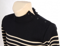 man seamansweater marine/ercu (dark blue/white beige)